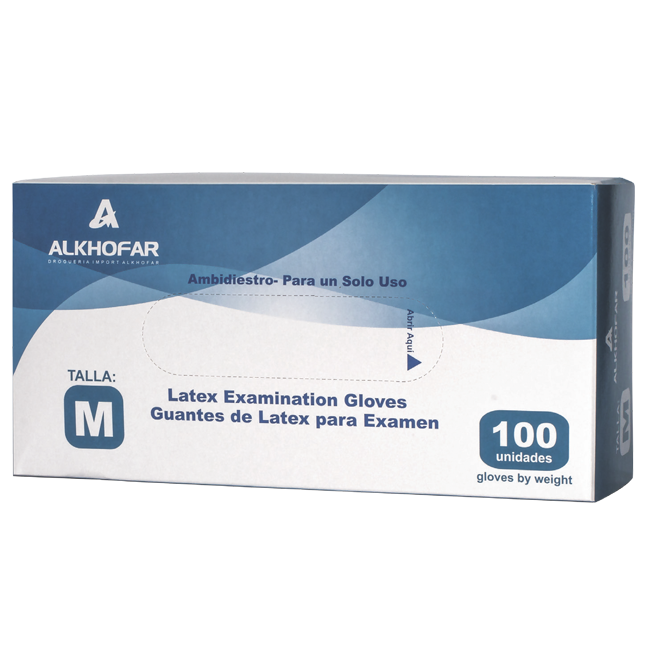 Guante de Latex Esteril - Alkhofarma